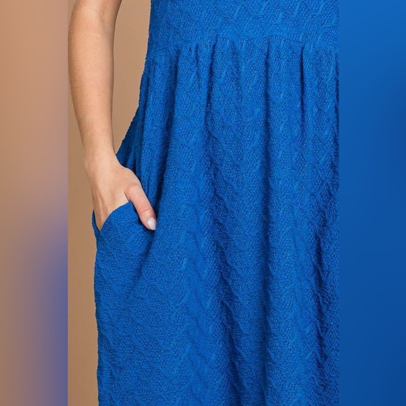 Culture Code Backless Plunge Half Sleeve Tiered Dress main image 1